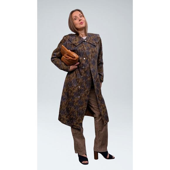 Vintage Omanti Wool Coat with Detachable Collar - Size 10 - Picture 7 of 8